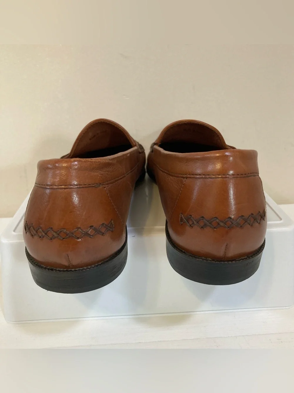 Cole Haan Resort Brown Leather Penny Loafers Sz 9D Mens Shoes CO2796